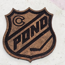 Load image into Gallery viewer, Leather POND Hockey Tournament patch w/Velcro
