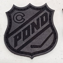 Load image into Gallery viewer, Leather POND Hockey Tournament patch w/Velcro