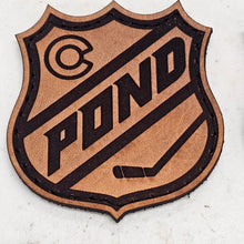 Load image into Gallery viewer, Leather POND Hockey Tournament patch w/Velcro