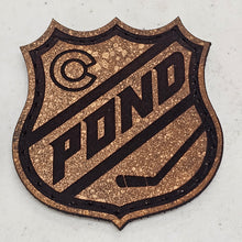 Load image into Gallery viewer, Leather POND Hockey Tournament patch w/Velcro
